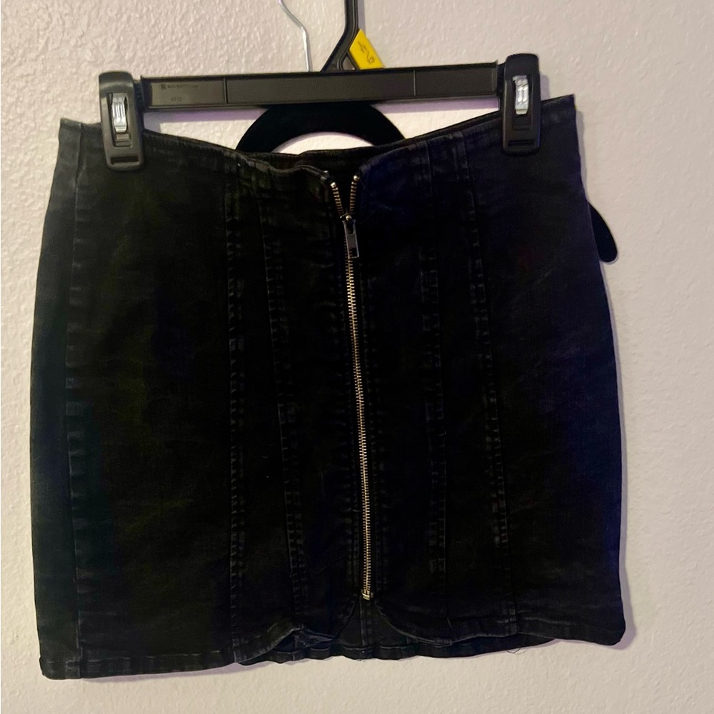 Free People denim skirt